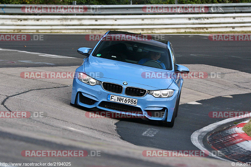 Bild #2194025 - Touristenfahrten Nürburgring Nordschleife (09.10.2016)